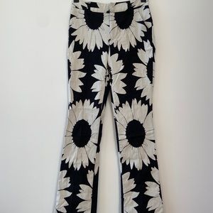 Alice & Olivia Floral Flare Pants 0